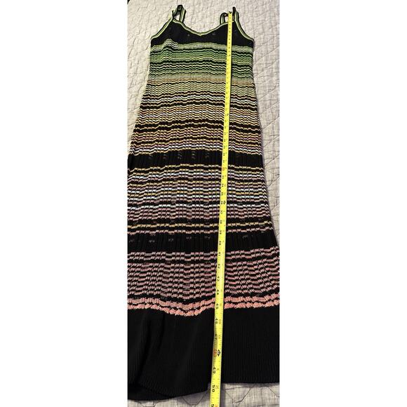 Savage X Fenty Crochet Knit Midi Dress Size XL Bodycon Boho Chic Y2K Tropical - Picture 8 of 9